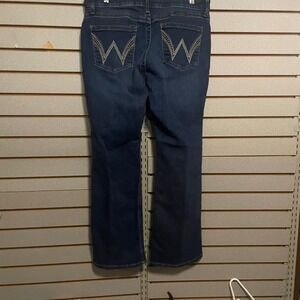 Wrangler Q-Baby Ultimate Riding Jeans Womens 13x30 Dark Wash Bootcut Western